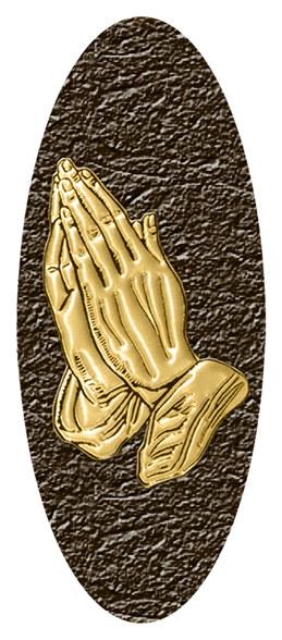 429 DA18 516 BZ GD Praying Hands Bronze Gold